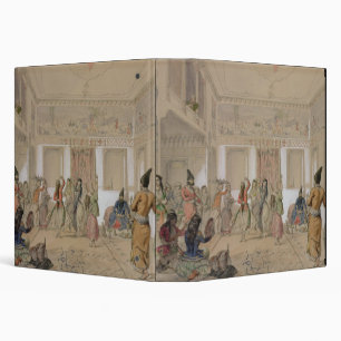 Harem Feast, Tehran (pencil & w/c on paper) Binder
