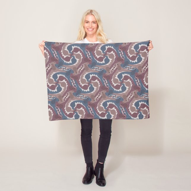 Hares torse Tesselation Bleu Brown Couverture 7 (En situation)