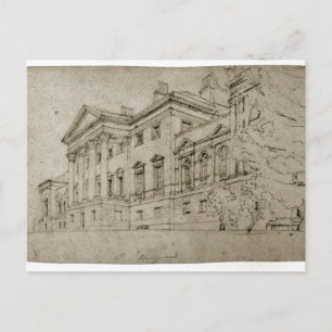 Harewood House, Yorkshire, c.1798 (graphite on tex Postcard