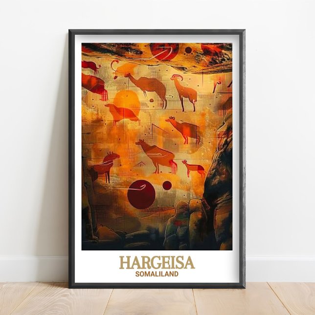 Hargeisa Somaliland  Poster - Laas Geel Rock Art  (Creator Uploaded)