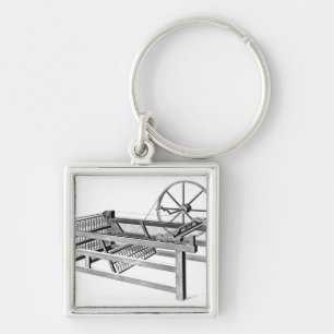 Hargreaves's Spinning Jenny, engraved by Keychain