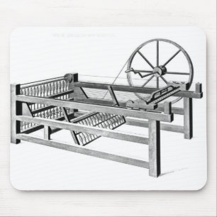 Hargreaves's Spinning Jenny, engraved by Mouse Pad