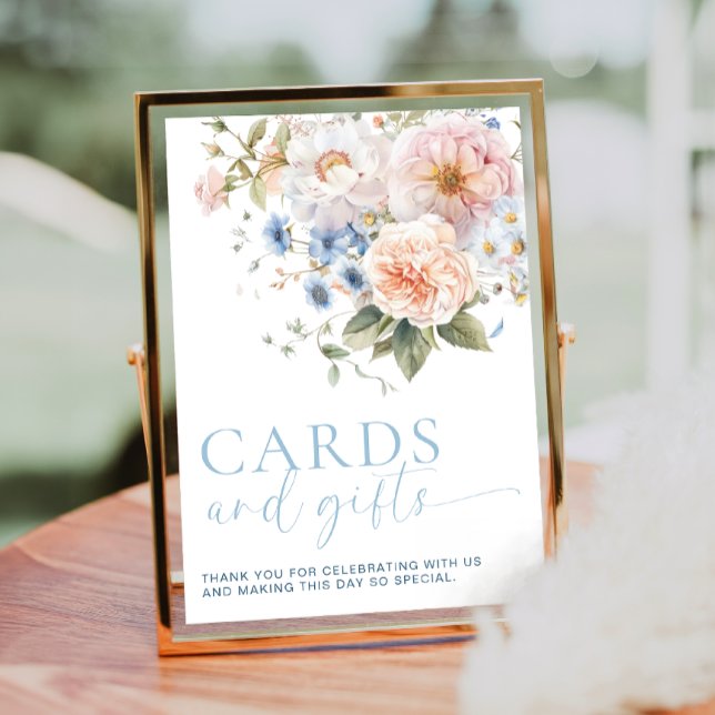 Hargrove Blue Floral Cards and Gifts Sign (Creator Uploaded)