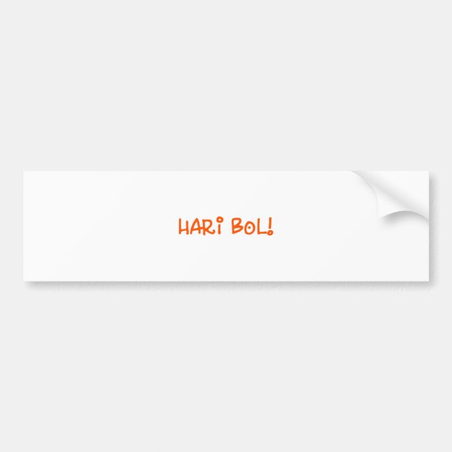 Hari Bol! Bumper Sticker (Front)