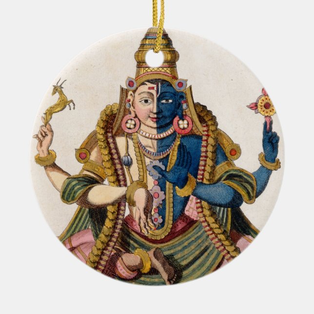 Hari-Hara, from 'Voyage aux Indes et a la Chine' b Ceramic Ornament (Front)