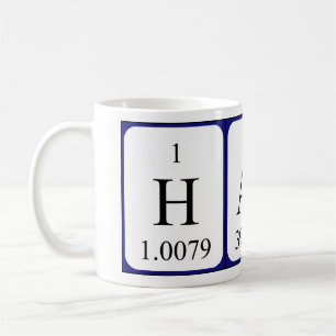 Hari periodic table name mug