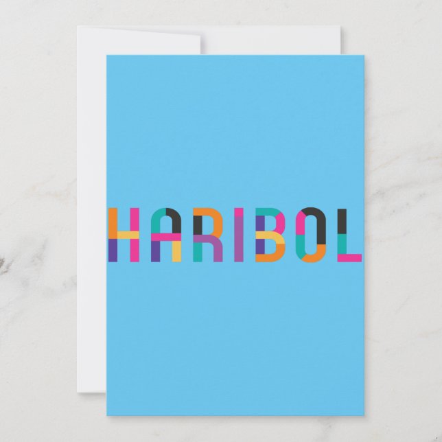  Haribol Nitai Gaur            Invitation (Front)