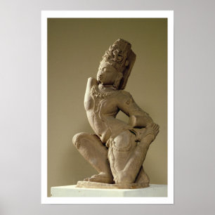 Harihara dancing in the alidha pose, Prathara dyna Poster