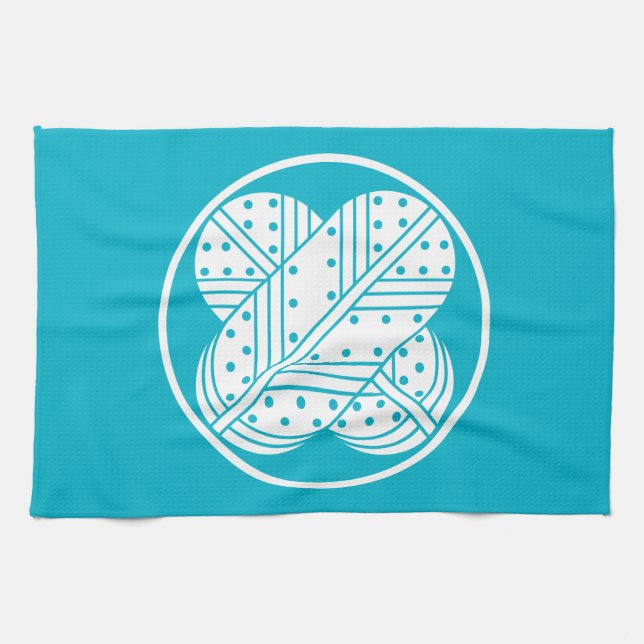 Harima asano hawk feathers kitchen towel (Horizontal)