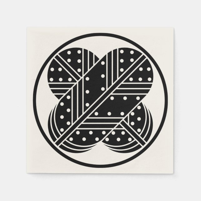 Harima asano hawk feathers napkin (Front)