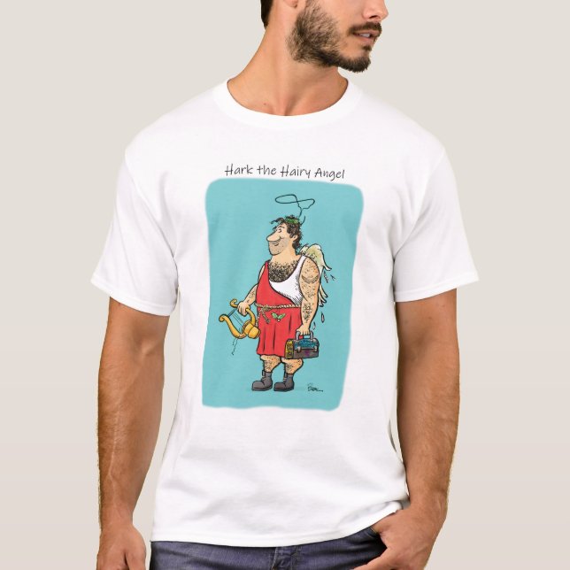 Hark the Hairy Angel T-Shirt (Front)