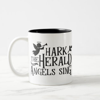 Hark the Herald Angel Sing Two-Tone Coffee Mug