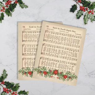Hark the Herald Angels Chanter la feuille de musiq