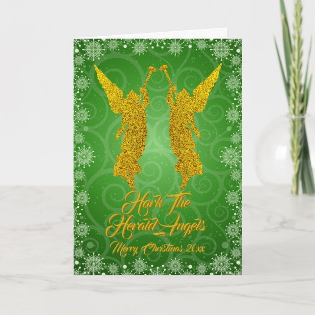 Hark The Herald Angels Joyeux Noël 20xx Carte (Devant)