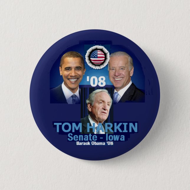 HARKIN IA Button (Front)