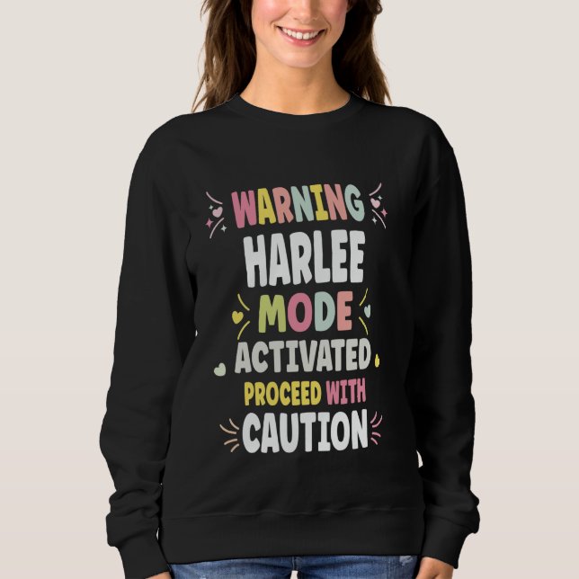 HARLEE Personalized Women's Gift Custom HARLEE Sweatshirt (Front)
