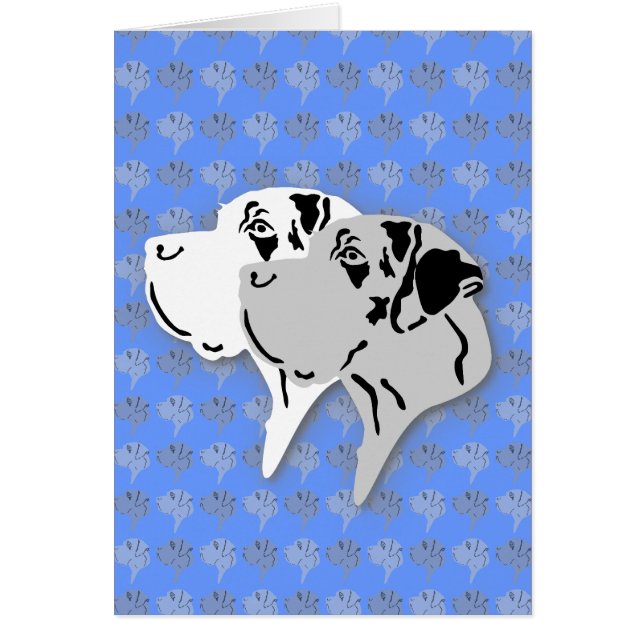 Harlekin and Merle Dane Heads (Front)