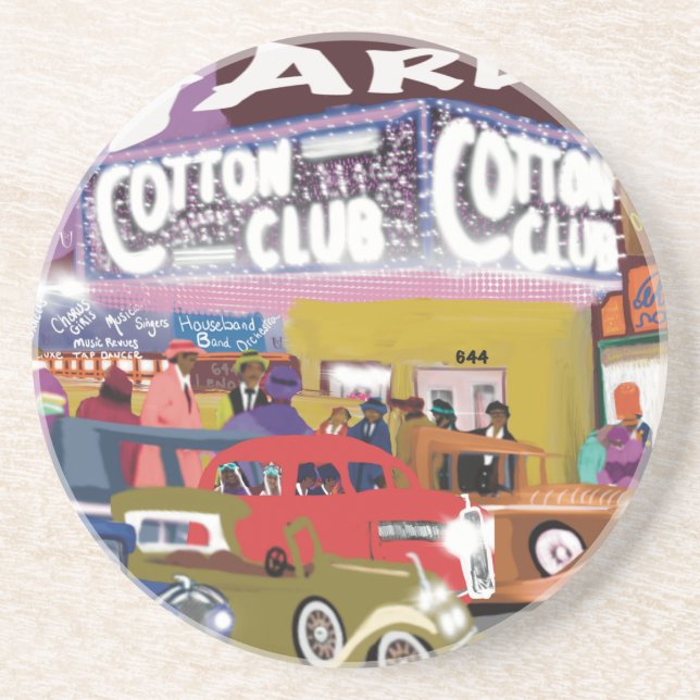 Harlem - Dessous de verre en grès des années 20 (Devant)