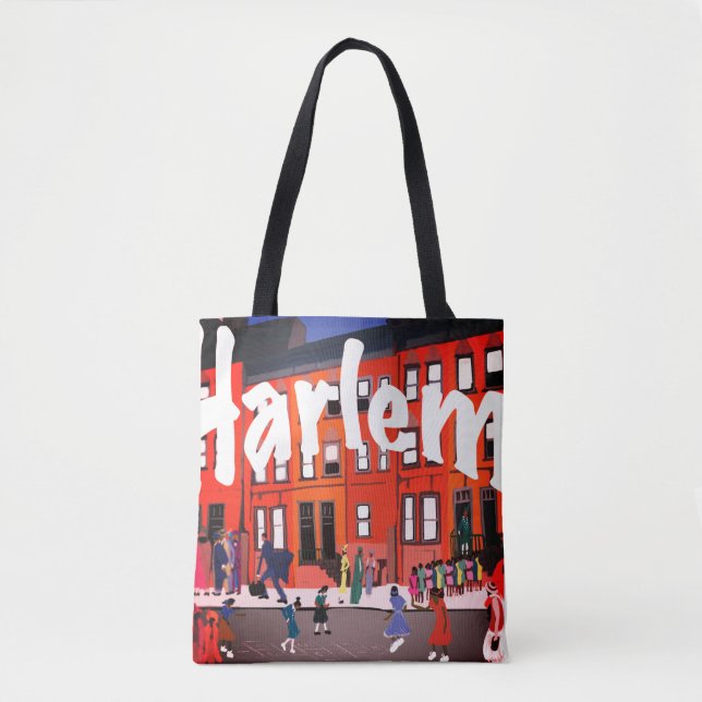 Harlem FIYAH: Sparking Joy from Stoop to Street Tote Bag (Front)