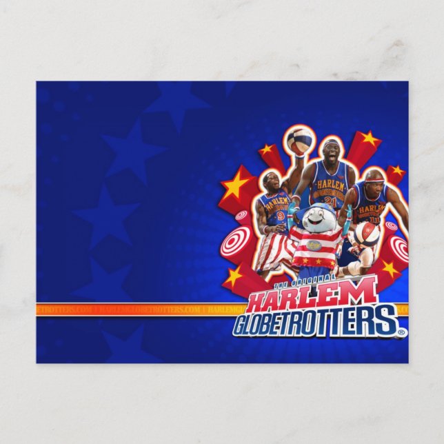 Harlem GlobeTrotter's Group Picture Postcard (Front)