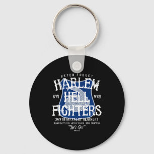 Harlem Hellfighters Vintage Black Military History Keychain