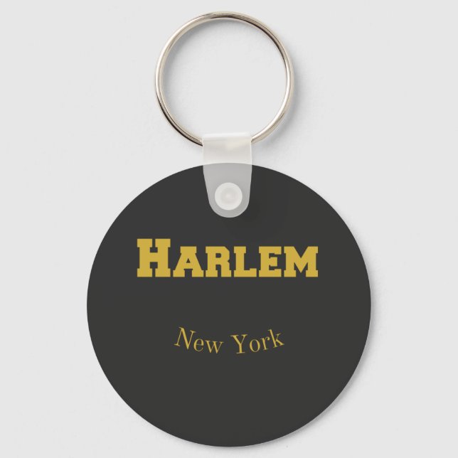 Harlem New York Gold Keychain (Front)