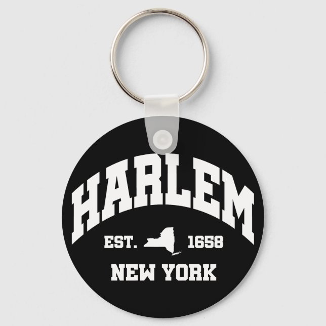 Harlem,New York Keychain (Front)