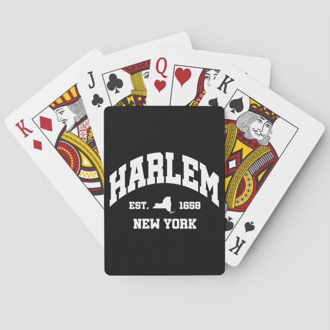 Harlem,New York Playing Cards (Back)