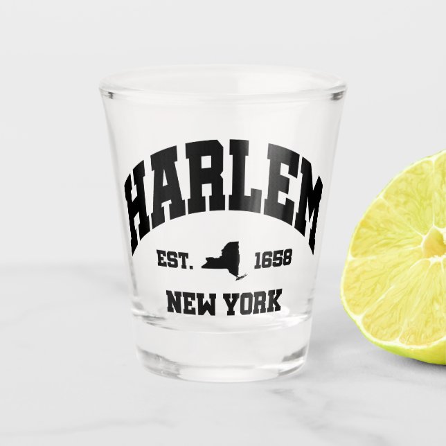 Harlem,New York Shot Glass (Front)