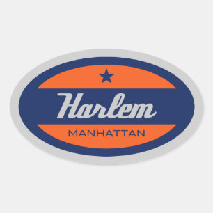 Harlem Oval Sticker
