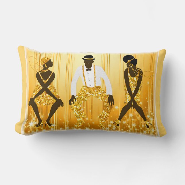 Harlem Renaissance 1920’s  Lumbar Pillow (Front)