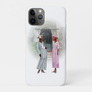 Harlem Renaissance Conversation – 1922 Watercolor  iPhone 11 Pro Case