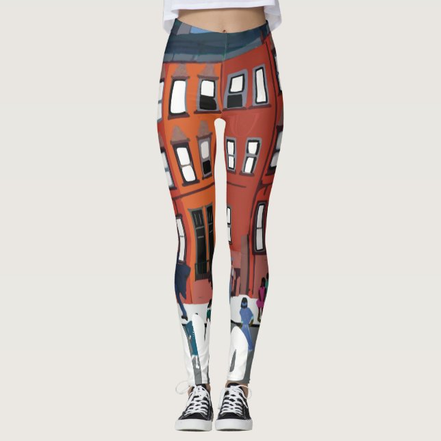 Harlem Renaissance Rhythm Leggings (Front)