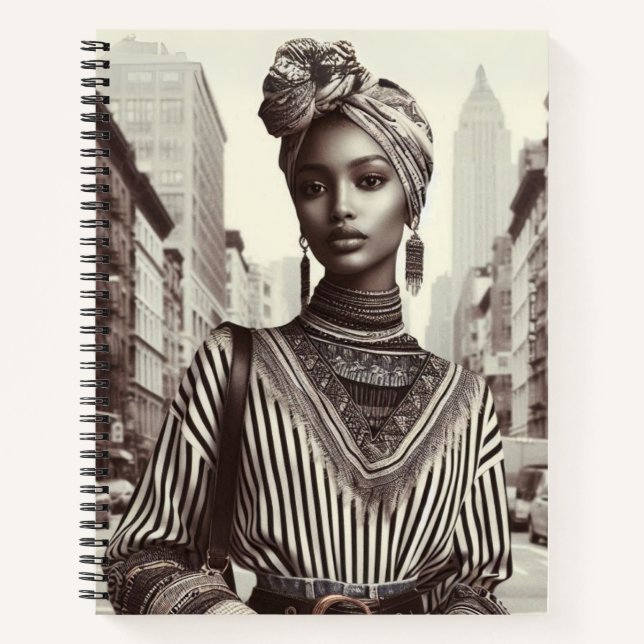 Harlem Renaissance Sophisticated Lady Notebook (Front)