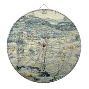 Harlem Valley in Winter (New York Scene) Dartboard