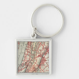 Harlem, Yonkers, Pelham Manor, New York Keychain