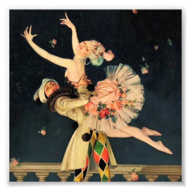 “Harlequin and Columbine” by FX Leyendecker Photo Print (Front)
