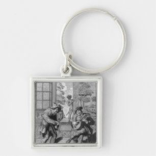 Harlequin and Scaramouche Keychain