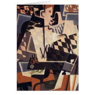 Harlequin avec une guitare, 1917