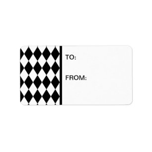 Harlequin Black and White Label