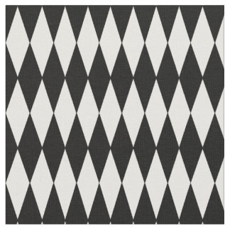 Harlequin Black and White large Diamonds Fabric