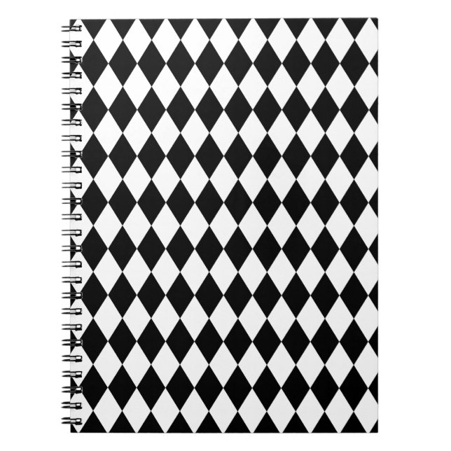 Harlequin Black and White Notebook (Front)