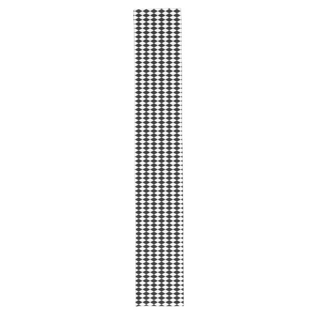 HARLEQUIN BLACK AND WHITE Table Runner 16" X 108" (Front)