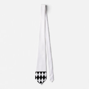 harlequin black and white tie