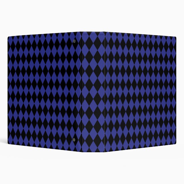 Harlequin Blue and Black Binder (Background)