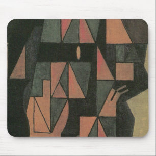 Harlequin by Juan Gris, Vintage Cubism Art Mouse Pad