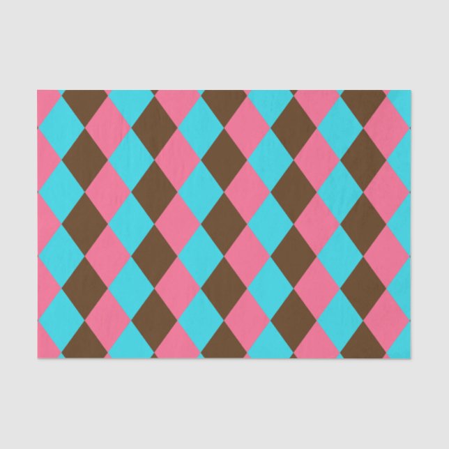 Harlequin Chocolate Pastels-TISSUE WRAPPING PAPER (Front)