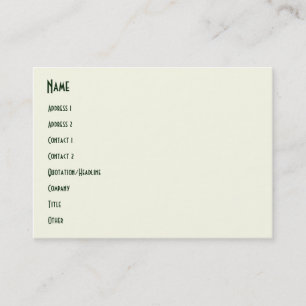 Harlequin Concentris Fir Business Card
