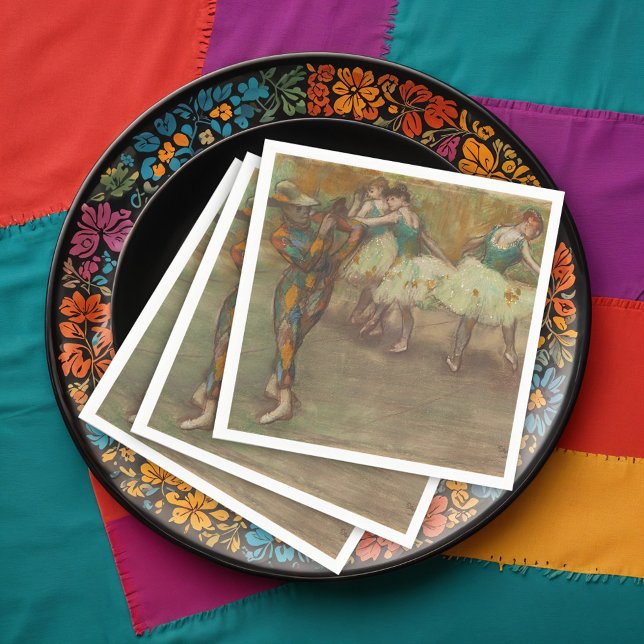 Harlequin Dance, Degas Art Napkin (Creator Uploaded)