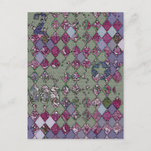 Harlequin Design Postcard